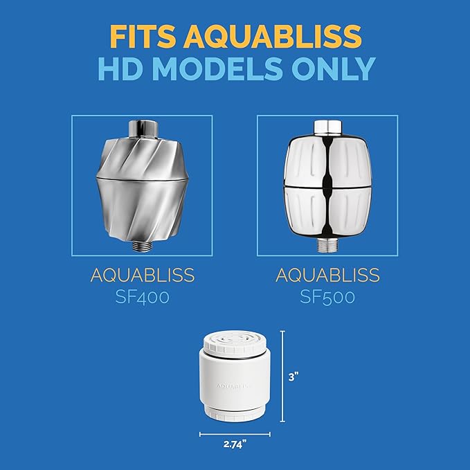 AquaBliss HD Revitalizing Shower Filter Replacement Cartridge - Image 4