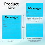 9Pack Phone Message Pads for Office, 4 x 5 Inch Self-Stick Note Pads, While You were Out Message Pad Neon Sticky Notes, Urgent Sticky Note for Work Call, Office Supplies, 50 Sheets/Pack (Style-A)