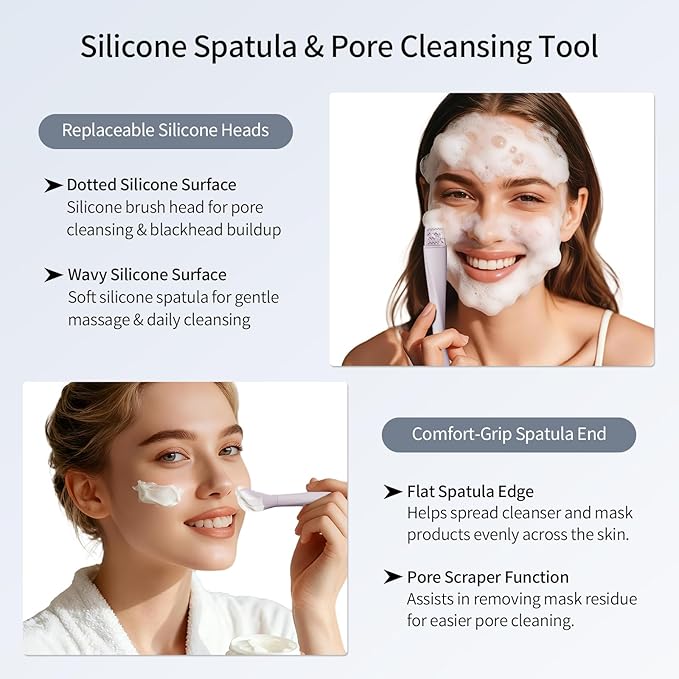 Blackhead Remover Tool, Stainless Steel Face Scraper, Skin Scrubber Face Spatula - Image 5
