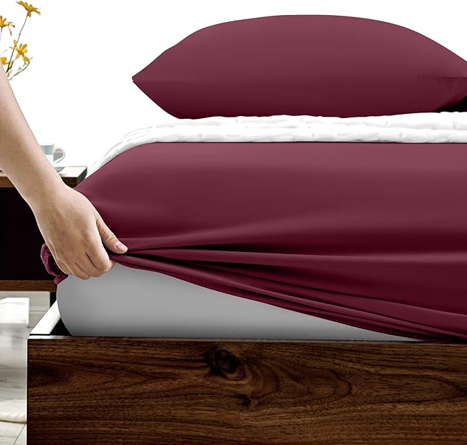 FreshCulture Full Fitted Sheets, Bulk Pack of 6, Deep Pocket, Soft Microfiber - Image 3