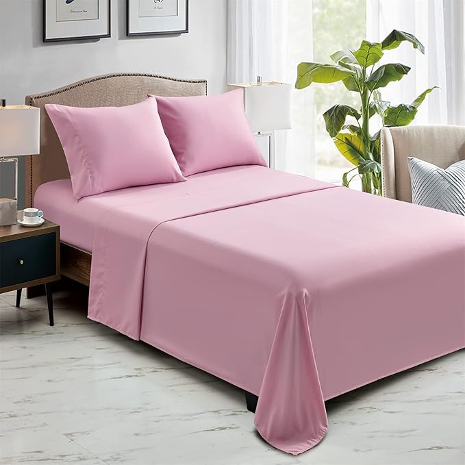 FreshCulture Twin Flat Sheets Only, Soft Microfiber Bedding Sheets - Image 6