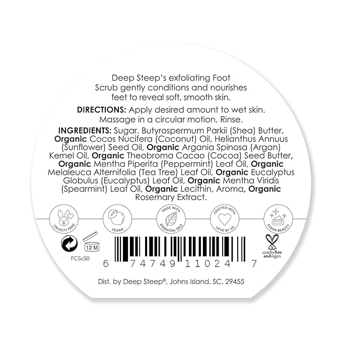 Deep Steep Natural Candy Mint Therapeutic Foot Scrub - Image 2