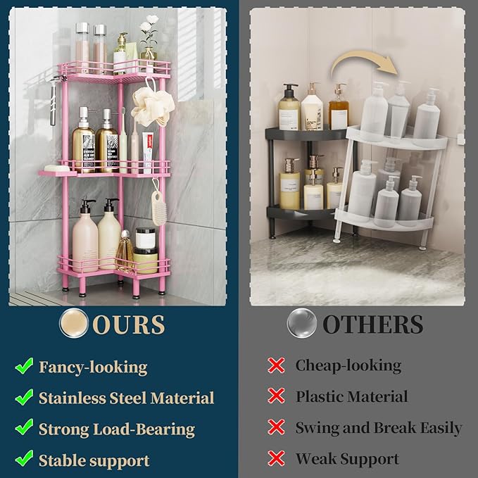 Consumest Corner Shower Caddy Standing - Image 2