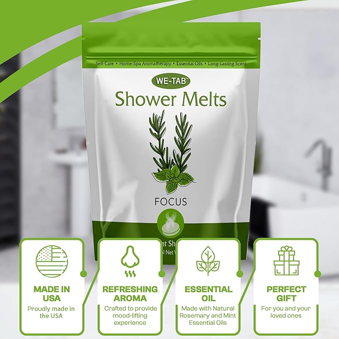 Shower Steamers 10-pk with Essential Oil Aromatherapy to Focus, Long Lasting - Image 2
