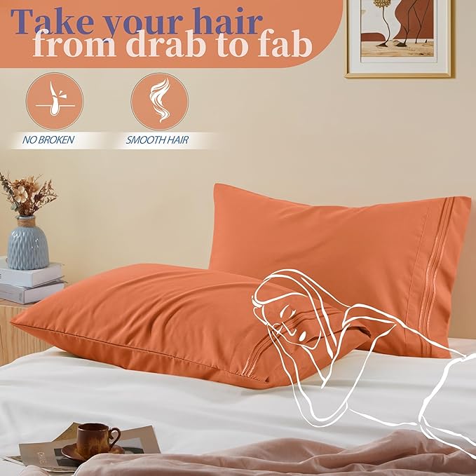 Vonty 2 Pack King Pillow Cases - Image 5
