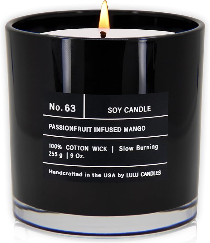 Lulu Candles | Passionfruit Infused Mango | Highly Scented Premium Candles in by LULUCANDLES