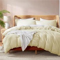 Nestl Vanilla Yellow Duvet Cover King Size by Nestl