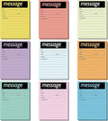 Geyee 9 Pieces Telephone Message Sticky Notes Pads 4 x 5 Inch Assorted Neon Colors Sticky Notes Urgent Self Stick Notepads for Work Call, Office Supplies, 50 Sheets/Pack(Soft Colors)
