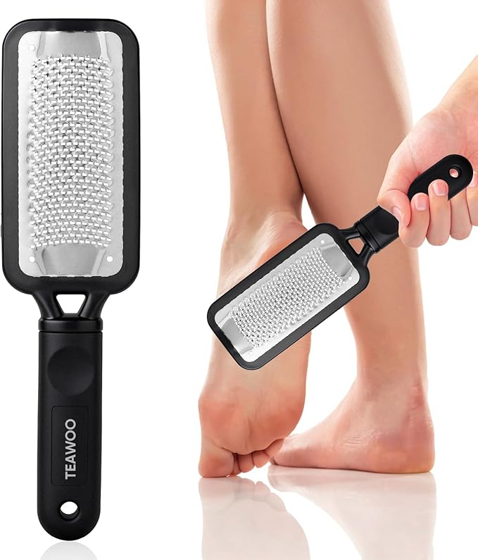 TEAWOO Foot File Callus Remover, Large Stainless Steel Foot Rasp, Heavy Duty by TEAWOO