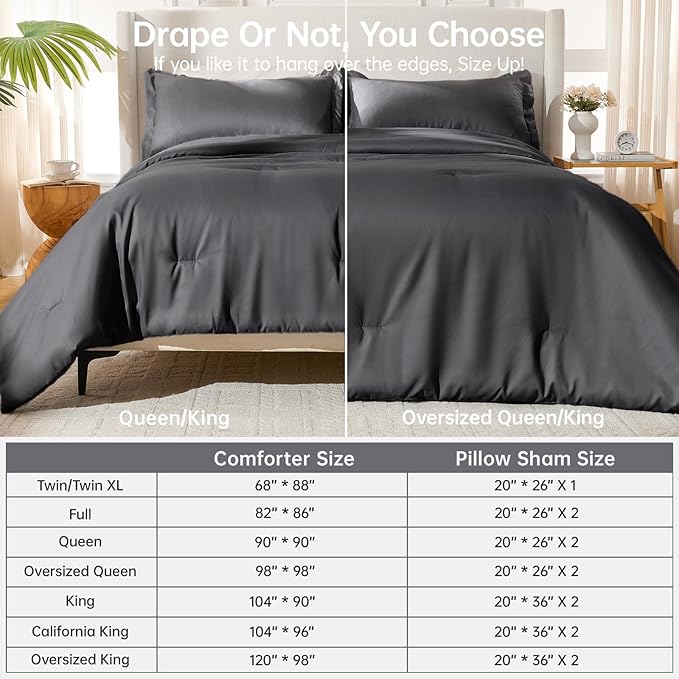 MUXHOMO Full Comforter Sets, All Season Ultra Soft Down Alternative Bedding - Image 8