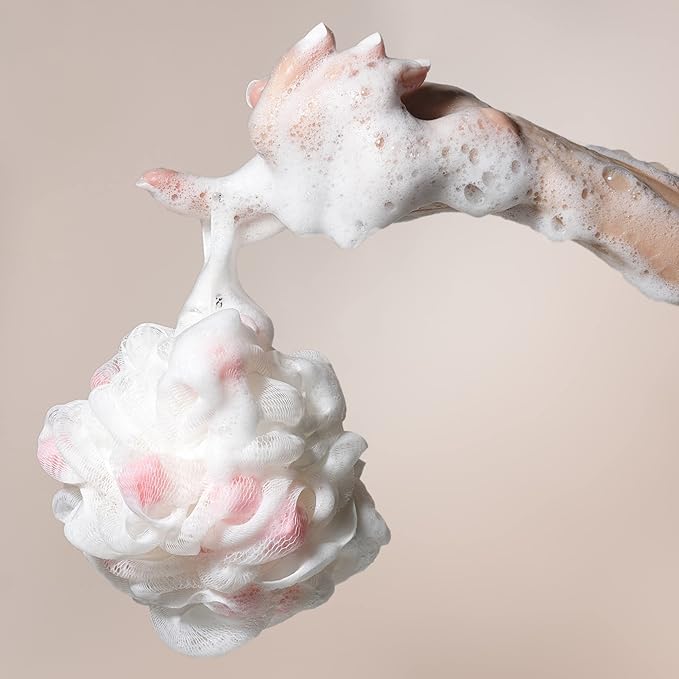 EcoTools Lathering EcoPouf, Loofah Infused - Image 4