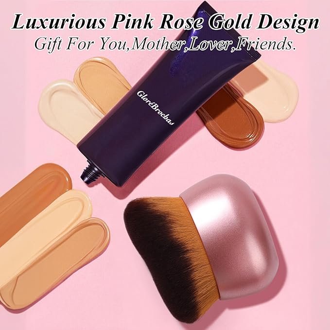 75MM Extra Large Self Tanner Kabuki Makeup Brush – Ultra Soft Dense Vegan - Image 7