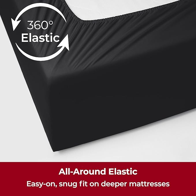Mellanni Extra Deep Split King Sheets - Image 5