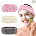 Microfiber Spa Headband 3-Pack, Soft Terry Cloth Headband by Unknown