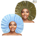 Jumbo Size Shower Cap 2 PCS Waterproof Shower Caps by CHFONGDIRECT