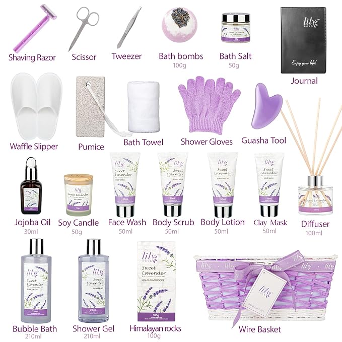 Mother's Day Gift Basket for Mom, Gifts for Women, Spa Gift Basket for Women - Image 3