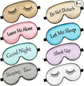 8 Pieces Funny Sleep Mask Silk Eye Mask by Geyoga