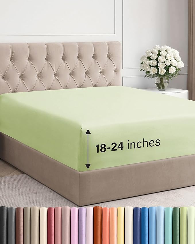 Extra Deep Cal King Fitted Sheet by CGKUnlimited