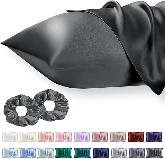 Satin Pillowcase for Hair 2pc, Similar to Silk Pillow Cases, Easier Care Than by Vielit