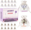 20 Pack Cedar Chips and Natural Dried Lavender Sachets Bags - Stop Clothes Damage, Cedar and Lavendar Home Fragrance Sachets for Drawers and Closets