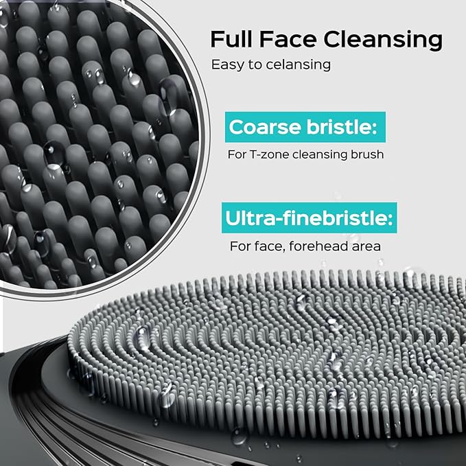 COSLUS FBS01 Facial Cleansing Brush Face Scrubber: Portable Silicone Waterproof - Image 6