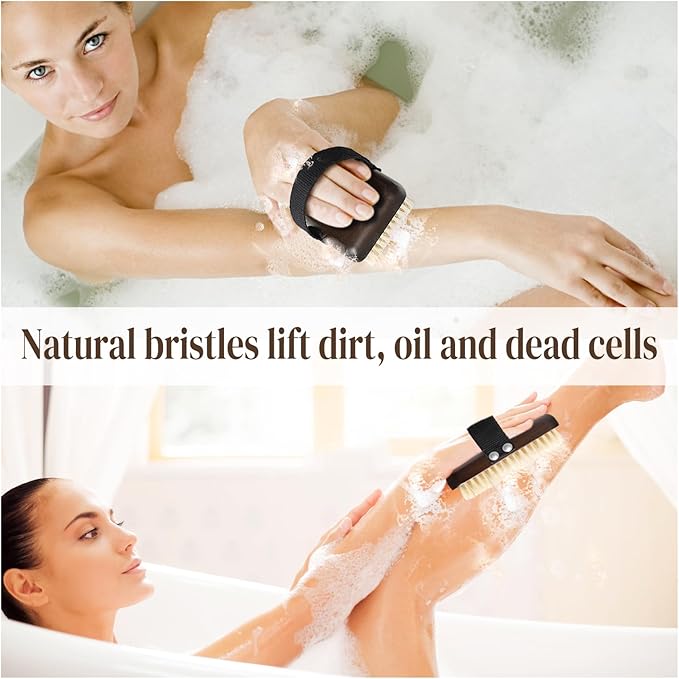 Dry Brushing Body Brush, Azymi Shower Brush - Image 5