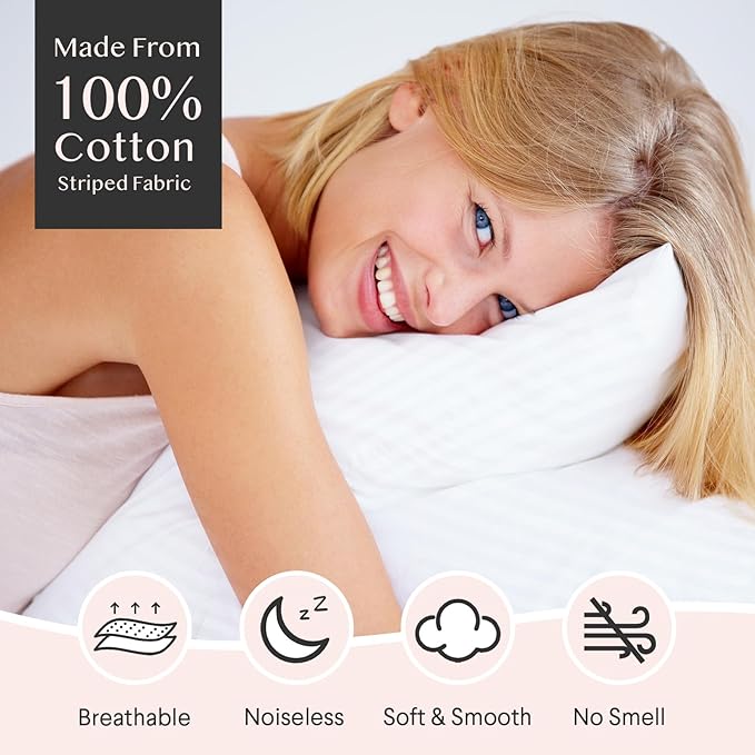 FAUNNA 600TC 100% Cotton Pillow Protectors, Queen Size, 4 Pack, Oeko-TEX - Image 3
