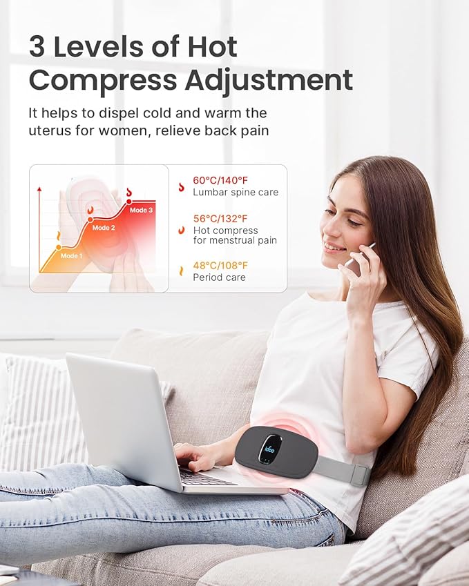 iDOO Period Heating Pad for Cramps, FSA Eligible Item, Menstrual Travel Heated - Image 2