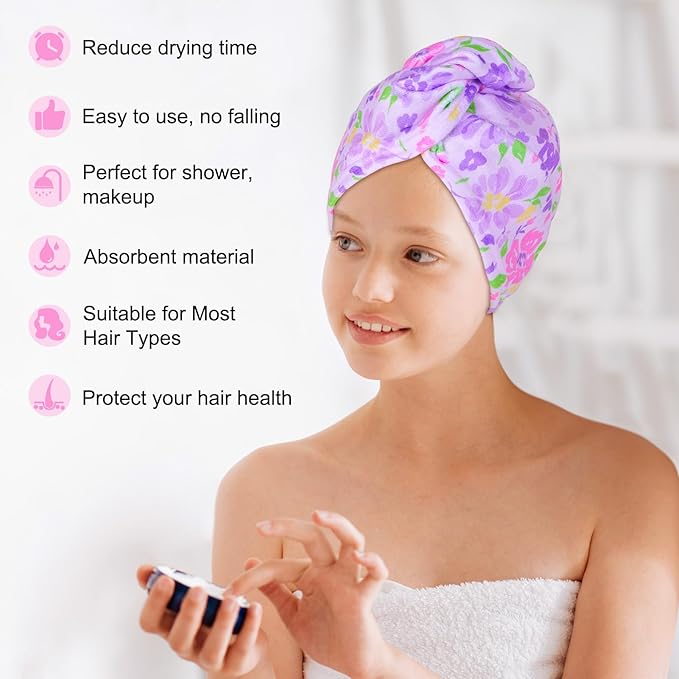 Basumee Microfiber Hair Towel Wrap - Image 5