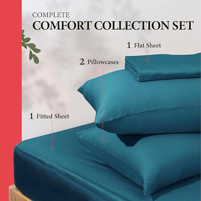 100% Egyptian Cotton California King Size Sheet Set - Image 3