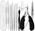 Ingrown Toenail File and Lifters Set, Professional Pedicure Tool Toenail by yeoeigm