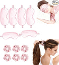12Pcs Silk Sleep Masks Satin Eye Mask Silky Eyes Cover Blindfold Eyeshade Hair by WJingYiJia