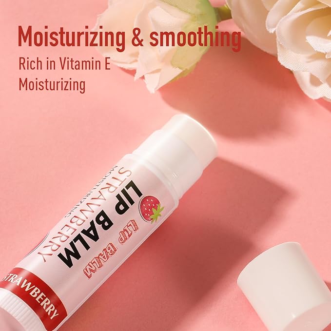 AZEN 24 Pack Lip Balm Bulk, Moisturizing Lip Balms - Image 3