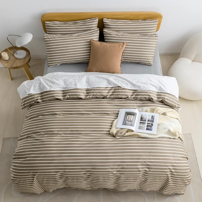 JELLYMONI Twin Duvet Cover Set, Cotton Duvet Cover 2 Pieces - Image 3
