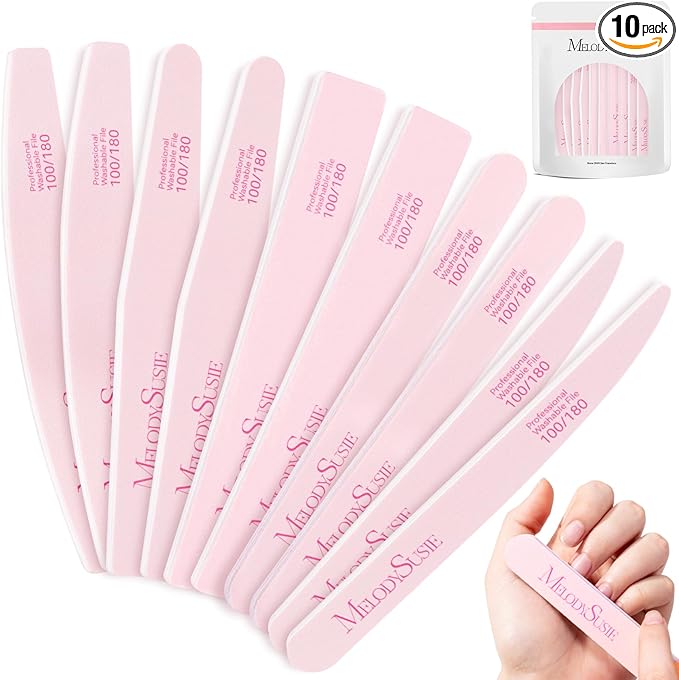 MelodySusie Nail File Kit, Professional Manicure Pedicure Supplies by MelodySusie
