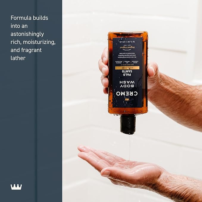 Cremo Body Wash for Men, Rich-Lathering Palo Santo, 16 Fl Oz - Image 4