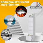 Reegangfa 5 Drawer File Cabinet with Lock, 18" D Metal Vertical Filing Cabinets, Steel File Storage Cabinets for Home Office, Hanging A4 Legal/Letter Size Narrow File Cabinet, Assembly Required