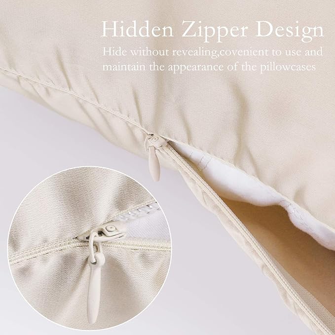 JOGJUE 2 Pack 100% Mulberry Silk Pillowcases, Standard Size - Image 4