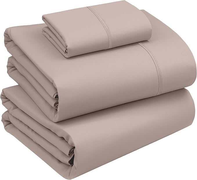 RUVANTI 100% Cotton Sheets – Twin XL Size Percale Bedding, Cooling & Breathable by Ruvanti