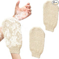 2 Pcs Exfoliating Gloves, Bath Shower Gloves Mitts Bamboo Fiber Bath Body by Unknown