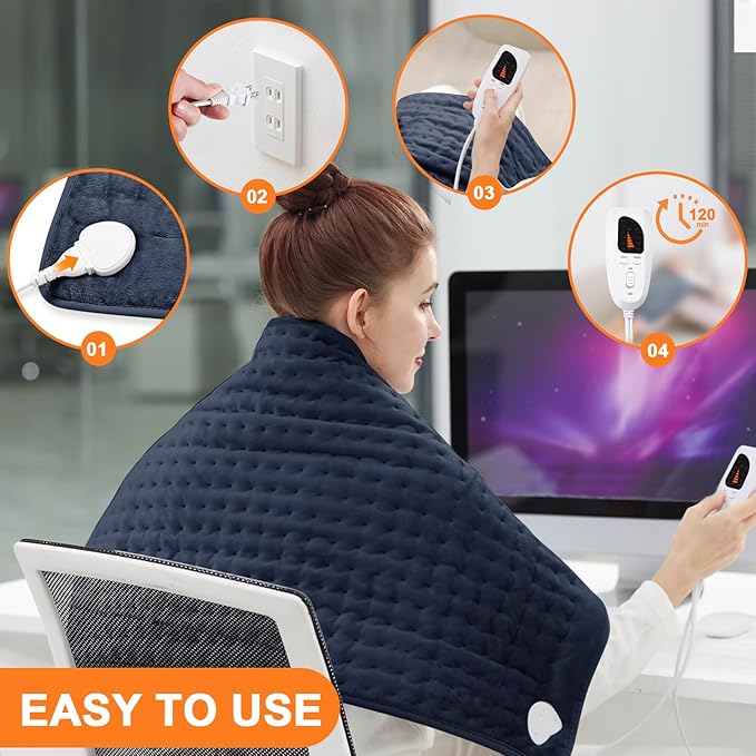 Deepsoon Heating Pad, Electric Heating Pads - Image 2