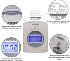 uPunch HN2500 Calculating Time Clock Bundle for Small Business: Auto Align Employee Time Tracking System with 100 Time Cards, Ribbon, and Keys