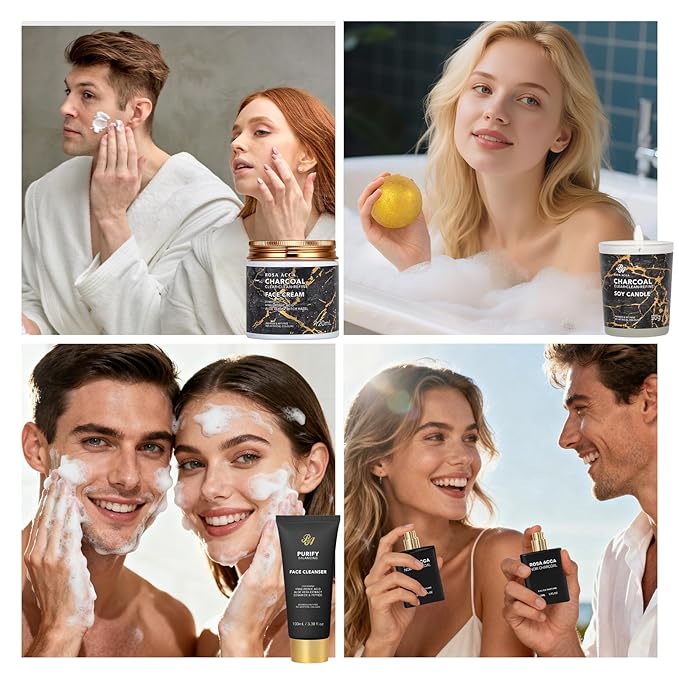33 Pcs Mother's Day Gift, Charcoal Hydrating Skin Care Gift Set - Image 3