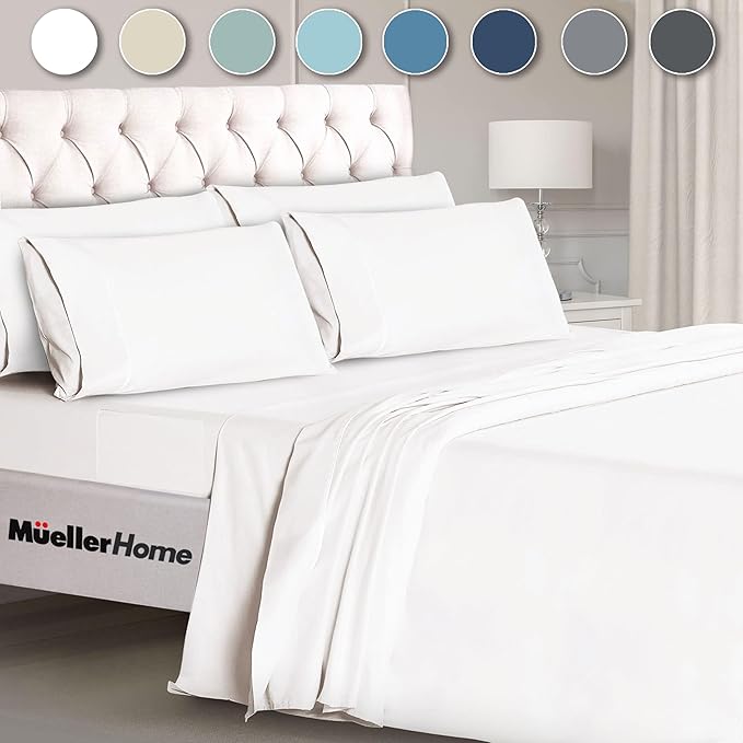 Mueller UltraTemp 6 PC Queen Sheet Set - Image 9