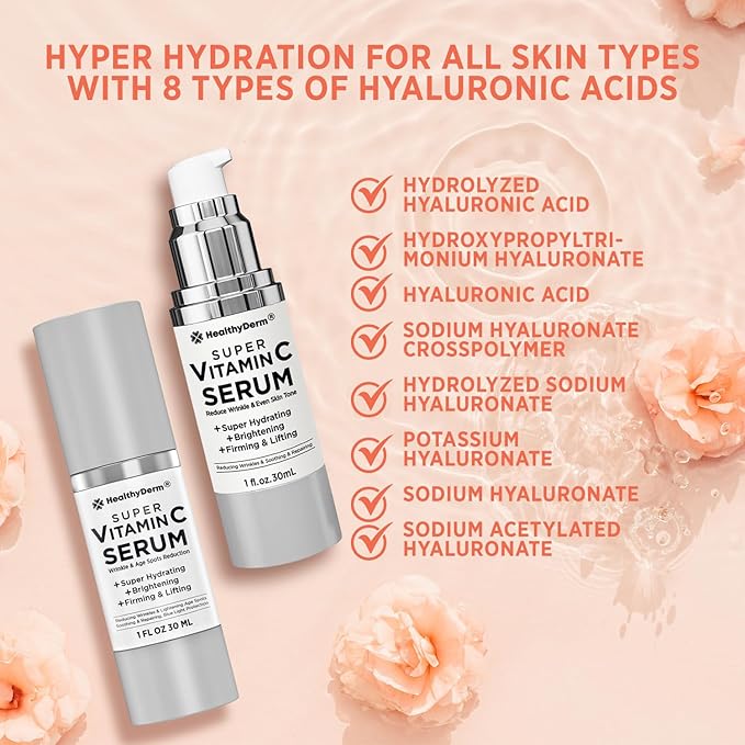 Super Vitamin C Serum for Women Over 70: Niacinamide, Vitamin C, Hyaluronic Acid - Image 4