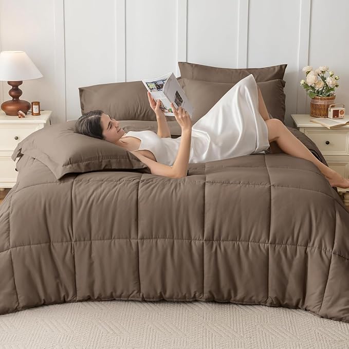 JOLLYVOGUE King Comforter Set, Ultra-Soft Bed in a Bag King Size 7 Pieces - Image 7