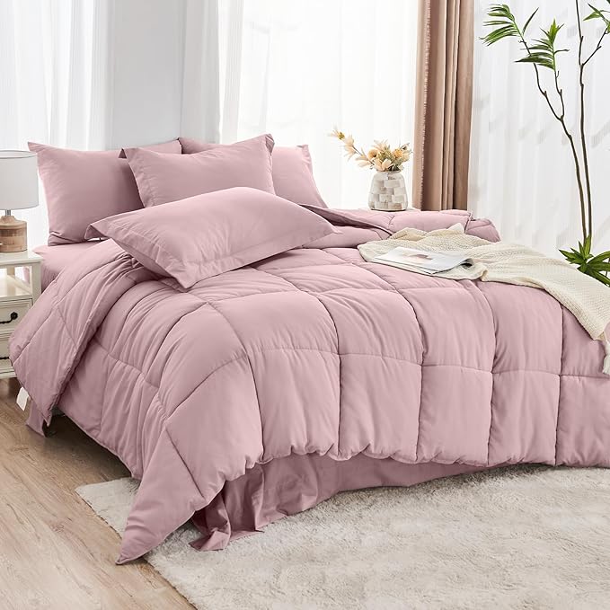 JOLLYVOGUE California King Comforter Set, Ultra-Soft Bed in a Bag Cal King Size - Image 8
