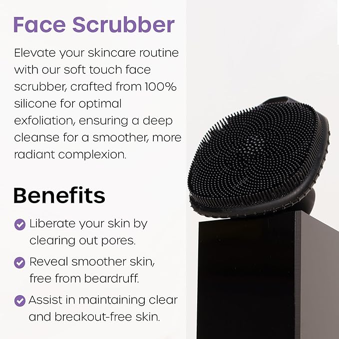 The Man Silicone Face Scrubber for Men - Image 2