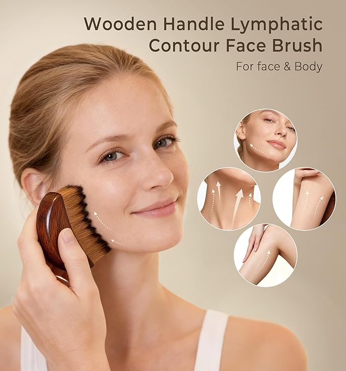 2PCS Lymphatic Contour Face Brush - Image 2