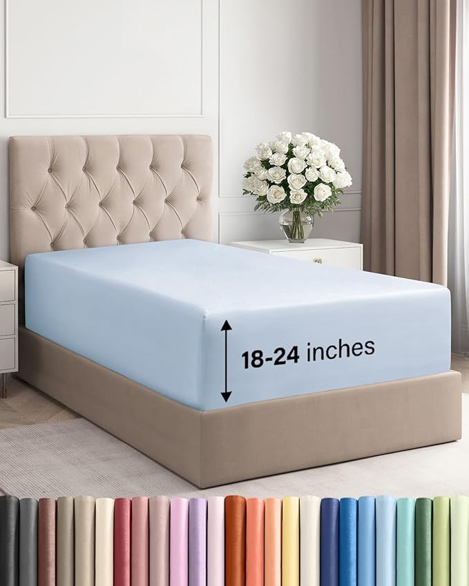 Extra Deep Twin Fitted Sheet by CGKUnlimited
